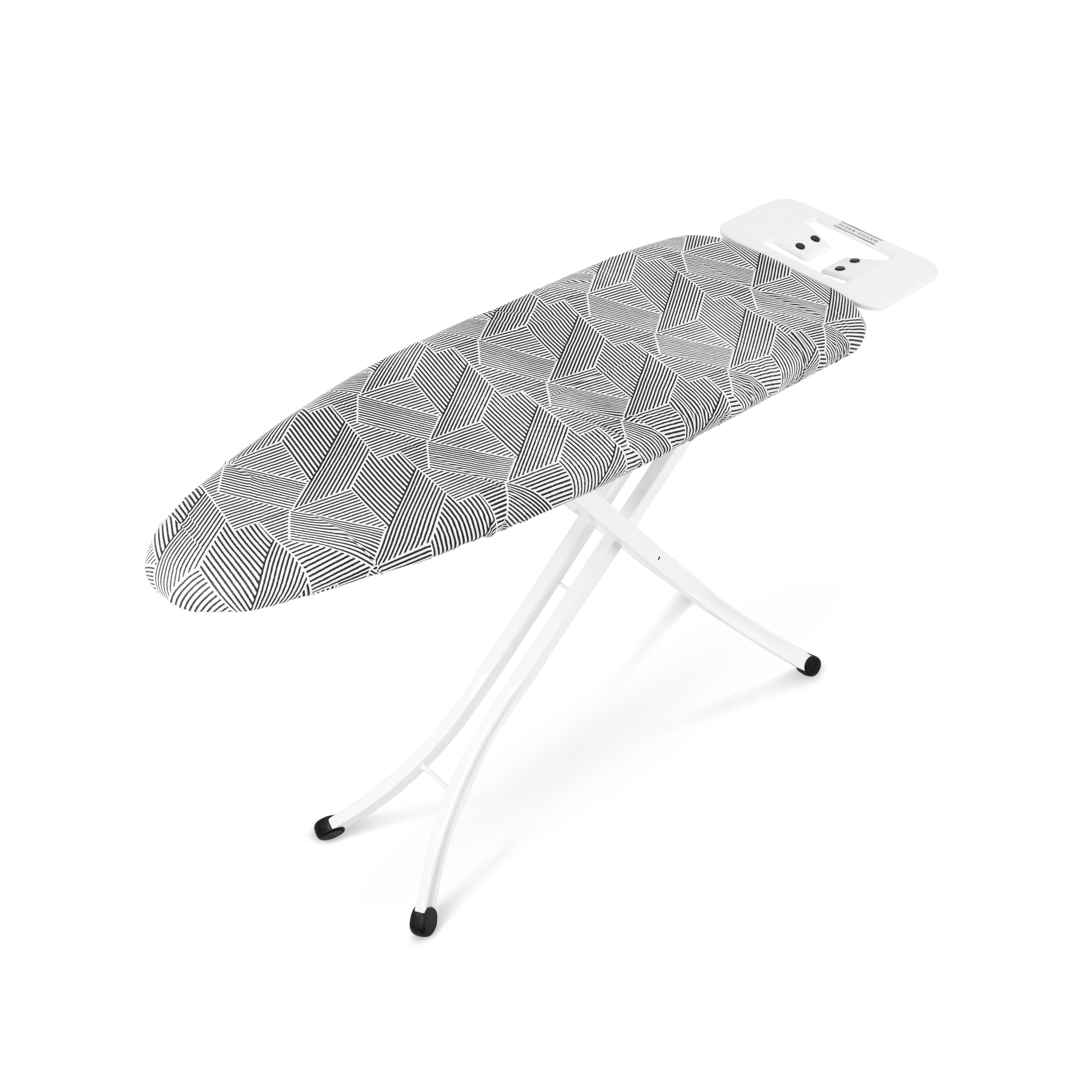 Sleek Silver Metal Mesh Ironing Board (110 x 33cm) | Model - NEO | Adjustable Height Collapisable Design