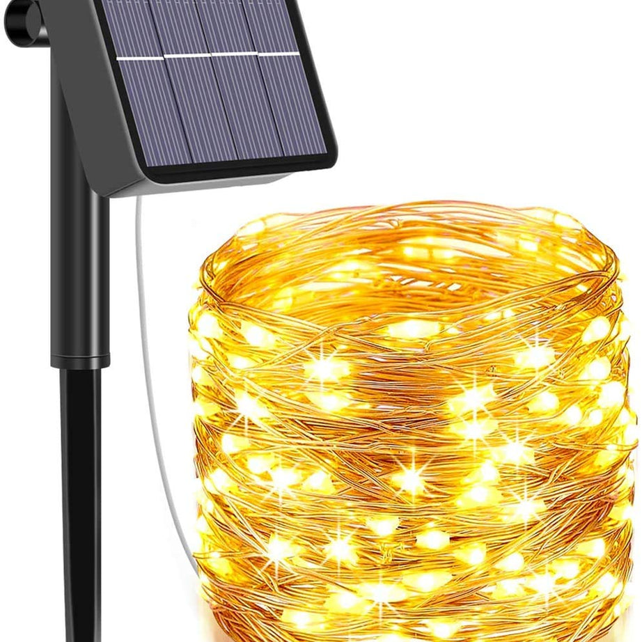 XERGY Solar Light Fairy Outdoor String,79Ft 240 Led With 1200Mah Inbuilt Rechargeable Battery Ip65 Waterproof 8Modes Copper Wire For Decoration,24meters