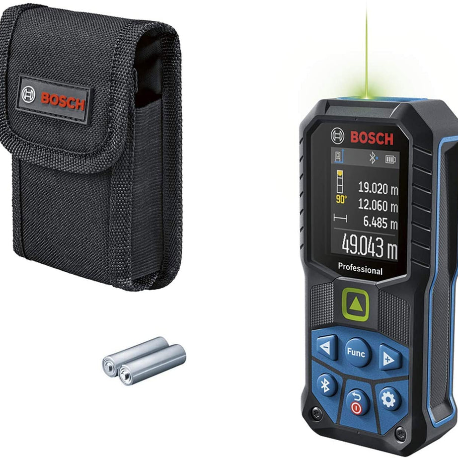 Bosch GLM 50-27 CG Bluetooth Enabled 50M Range Laser Distance Meter with Color Backlit Display