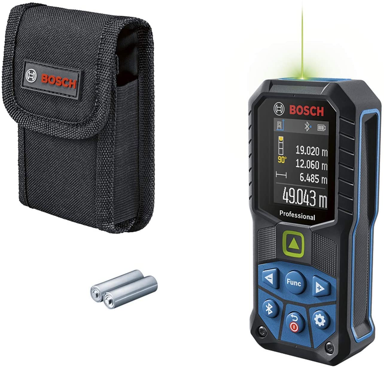 Bosch GLM 50-27 CG Bluetooth Enabled 50M Range Laser Distance Meter with Color Backlit Display