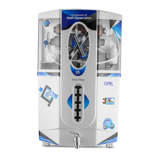 ROYAL AQUAFRESH Opel RO + UV + UF + TDS 18 liter Water Filter Electric Water Purifier Fully Automatic RO Wall Mountable For Home and Office (1 Year Warranty On Motor & SMPS) (Omega Opel)