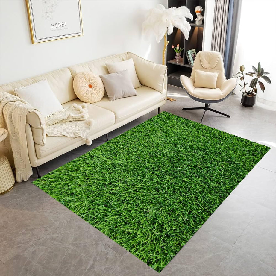 TRENDYRABBIT Trendy Rabbit (2X1 FT) 20 MM Density Natural Green Artificial Grass Mat/Carpet/Rug/Doormat for Lawn/Outdoor/Indoor/Balcony/Terrace/Main Door Entrance-TR-151