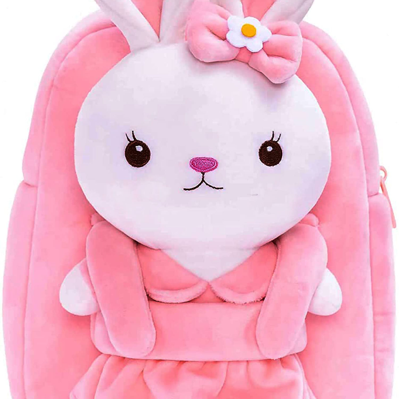 Frantic Full Body Pink Rabbit Kids Soft Cartoon Animal Travelling School Bag Soft Plush Standard Backpack S Boys Girls Baby For 2 To 5 Years Baby/Boys/Girls Nursery, Preschool Full Size, 10 Liter