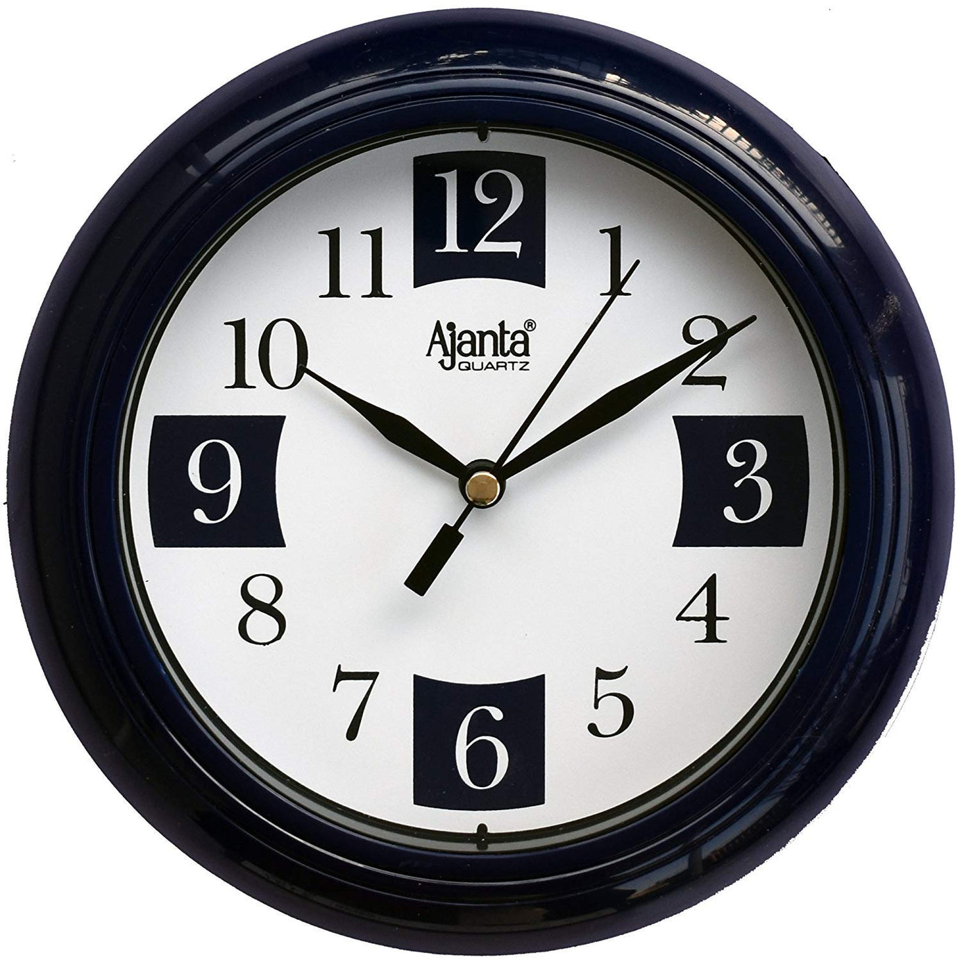 Ajanta Plastic Abstract Analog Wall Clock (172 Cm X 172 Cm X 32 Cm, 2187 - Blue)