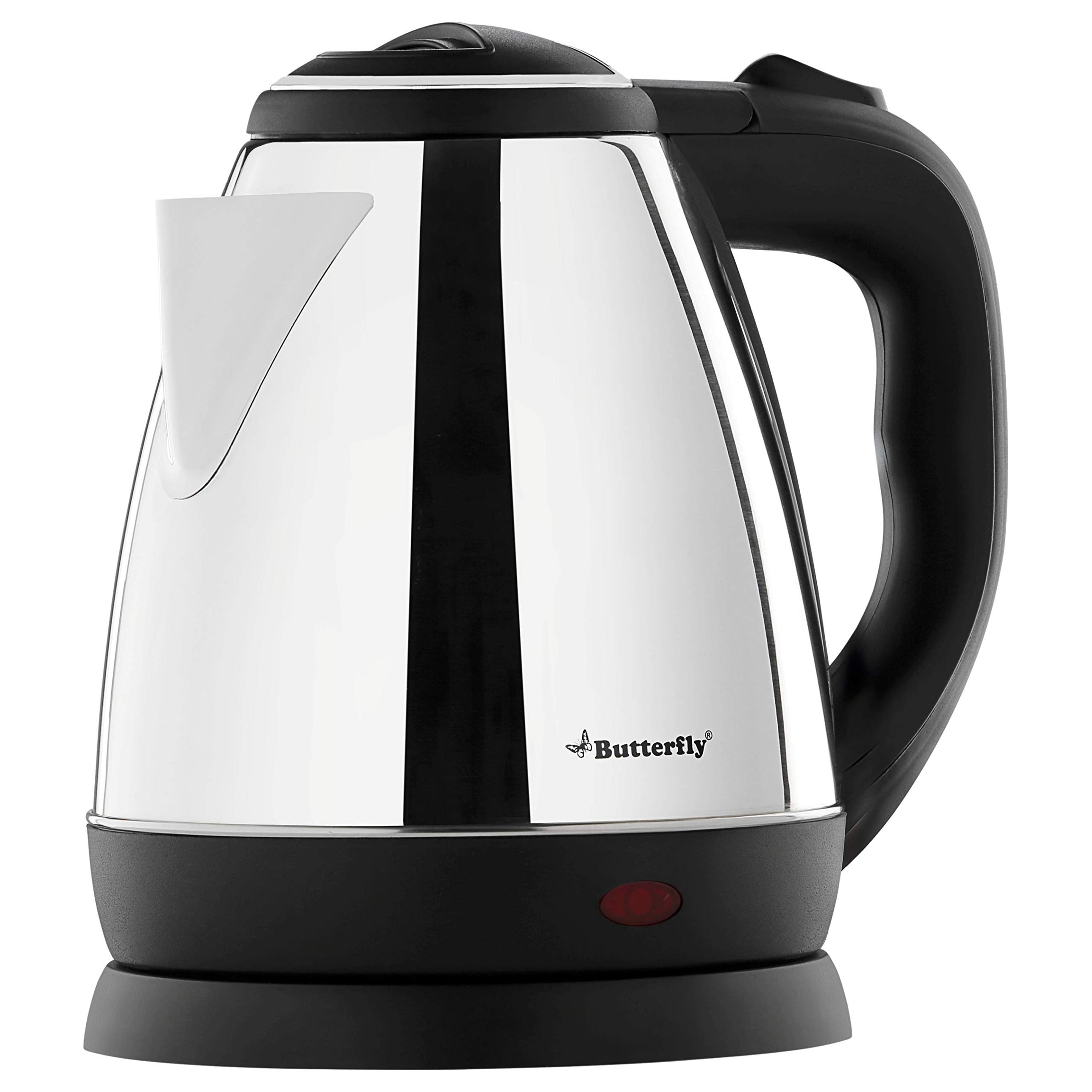 Butterfly EKN 1.5-Litre Electric Kettle (Silver with Black) |Stainless Steel| 1500 watts