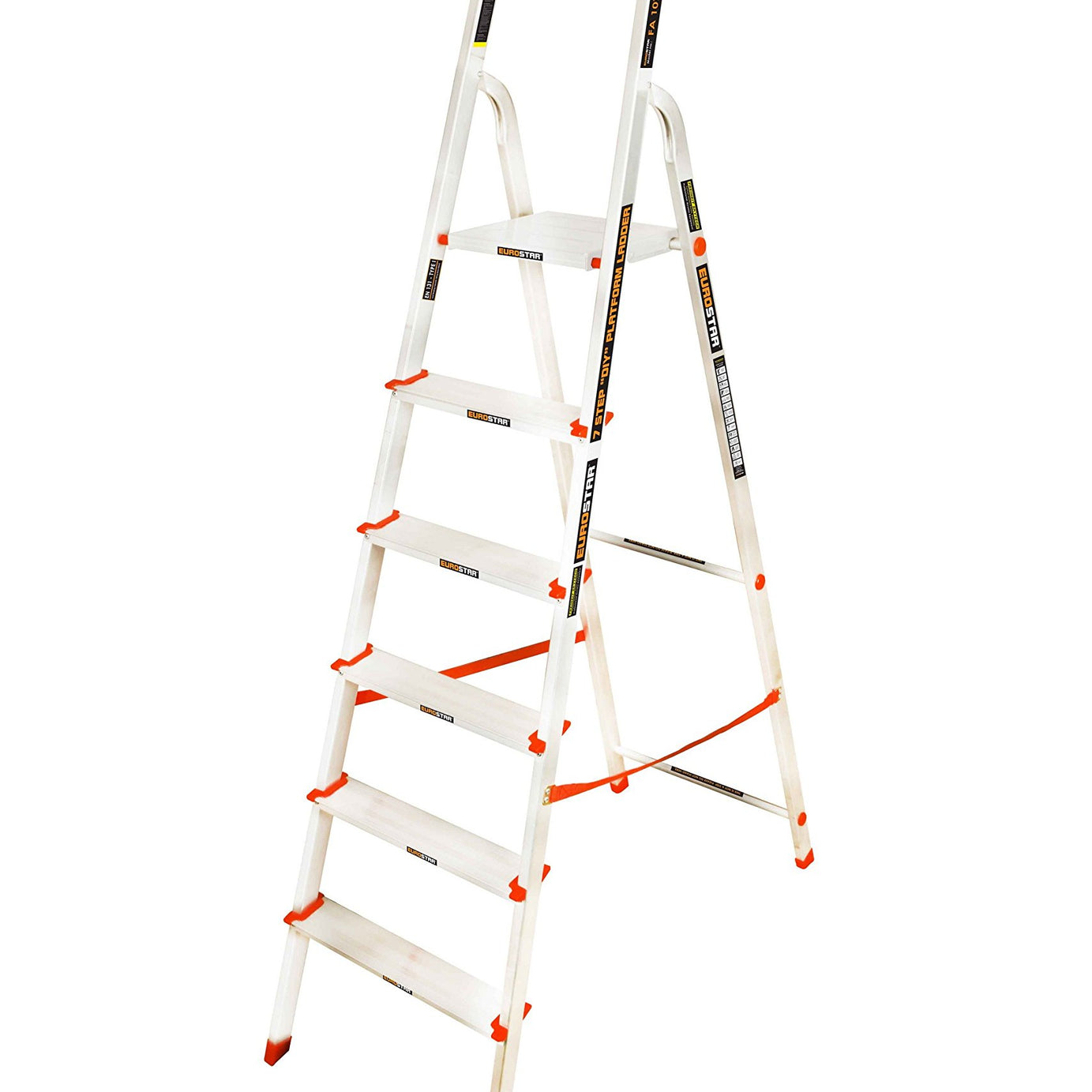 Eurostar 106 Aluminum 5-Step + Platform Ladder (Silver)