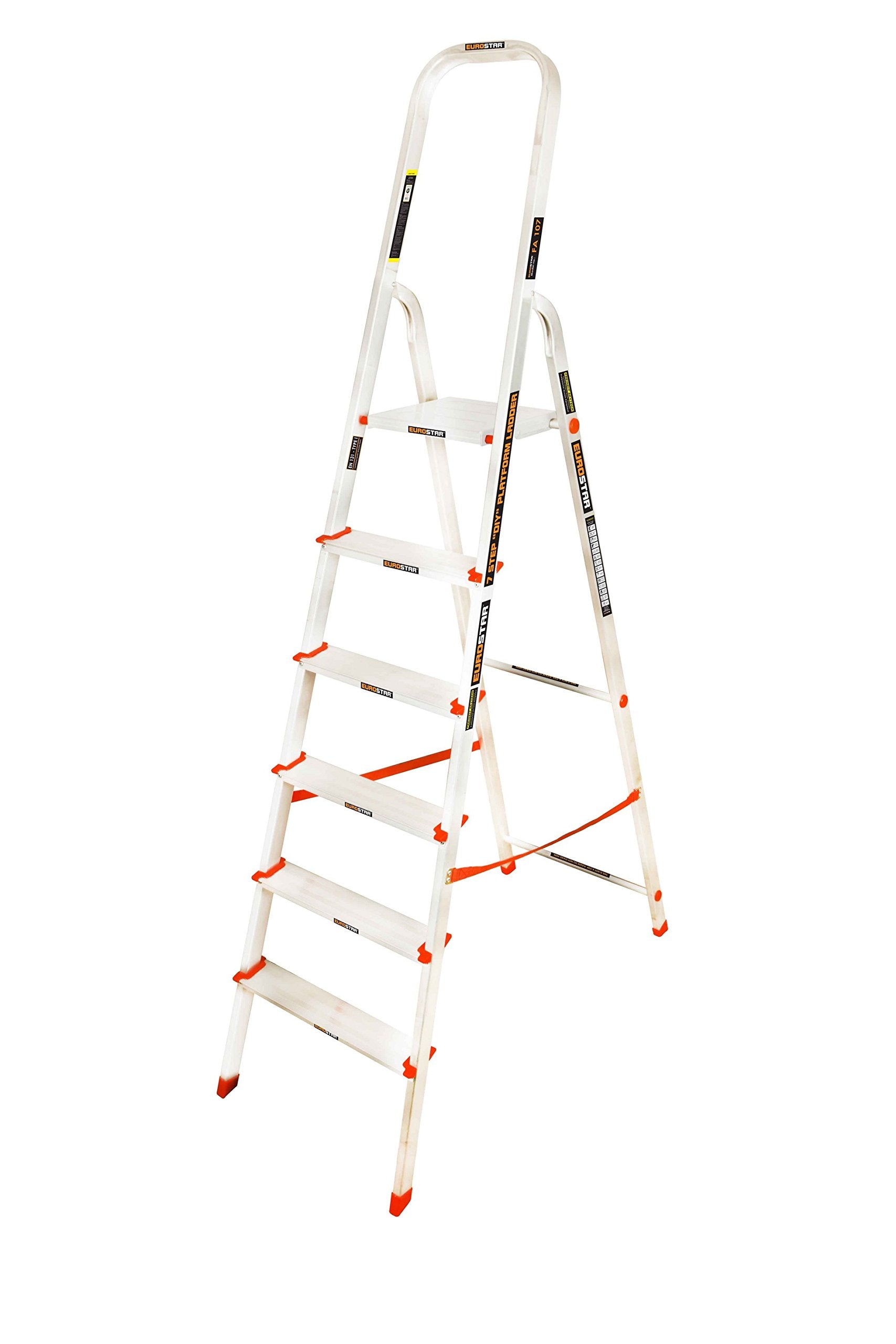 Eurostar 106 Aluminum 5-Step + Platform Ladder (Silver)