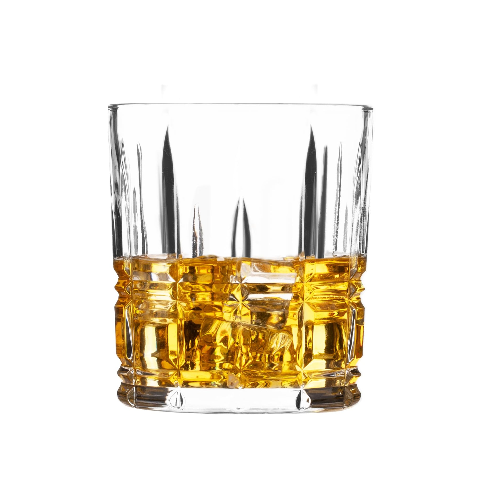 Bar&More | Polaris | Premium Whiskey Glass | Set of 6 | 285ml & 300g | Scotch Glass, Bourbon Glass, Textured Glass, Crystal Glass | Whiskey Glassware Gift Set | Luxurious