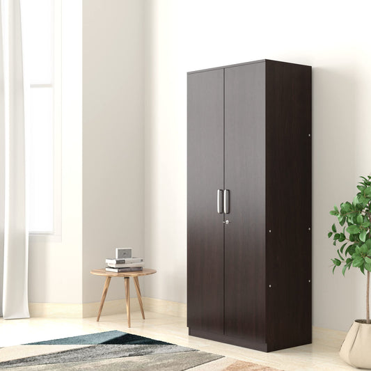 Amazon Brand - Solimo Madray Engineered Wood Wardrobe, Wenge, 2 Door