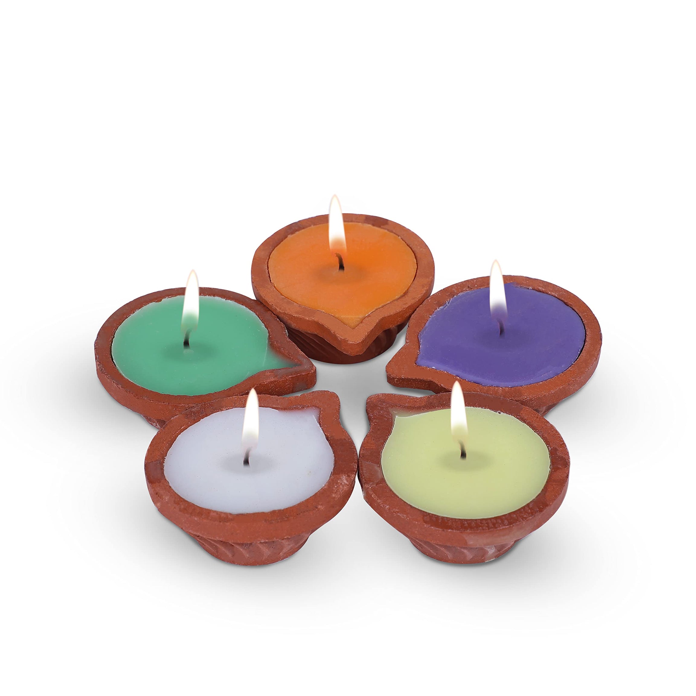 IRIS Aroma Candles (Brown) (Set of 5)