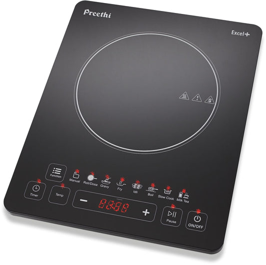 Preethi Excel Plus 117 1600-Watt Induction Cooktop (Black)