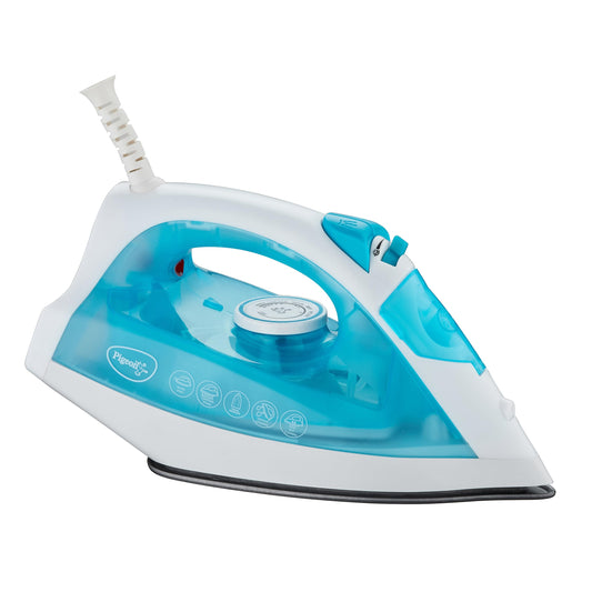 Pigeon by Stovekraft Velvet Steam Iron For Clothes | 1600 Watts Instant Heat with Spray (BLUE) | Nonstick Base Plate |Self Clean Function| 1.7 M Long Cord | 2 Years Warranty