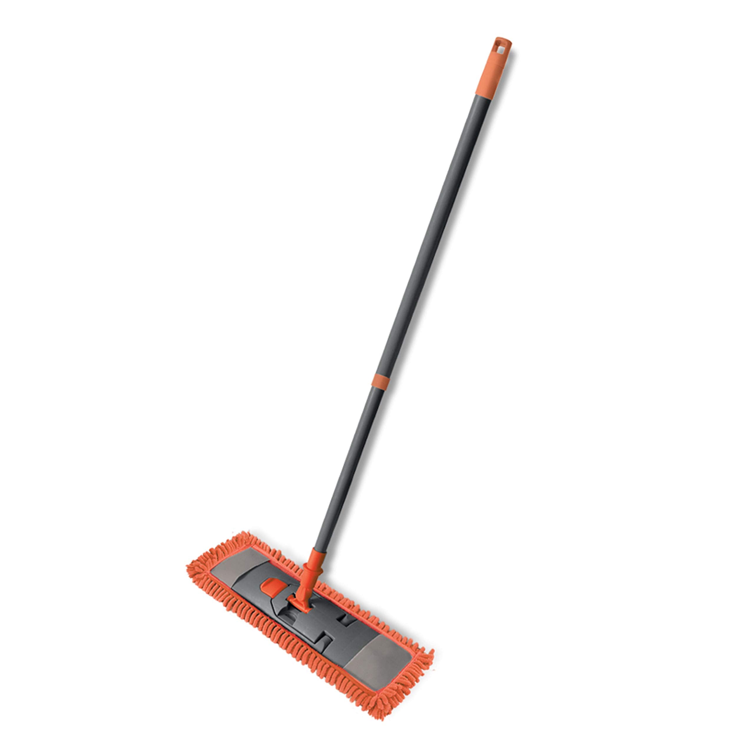 York Multipurpose Salsa Flat Microfiber Mop Wet and Dry Floor Cleaning with Height Adjustable Handle for Home and Office (ASORTED COLOR) (Flat Mop)