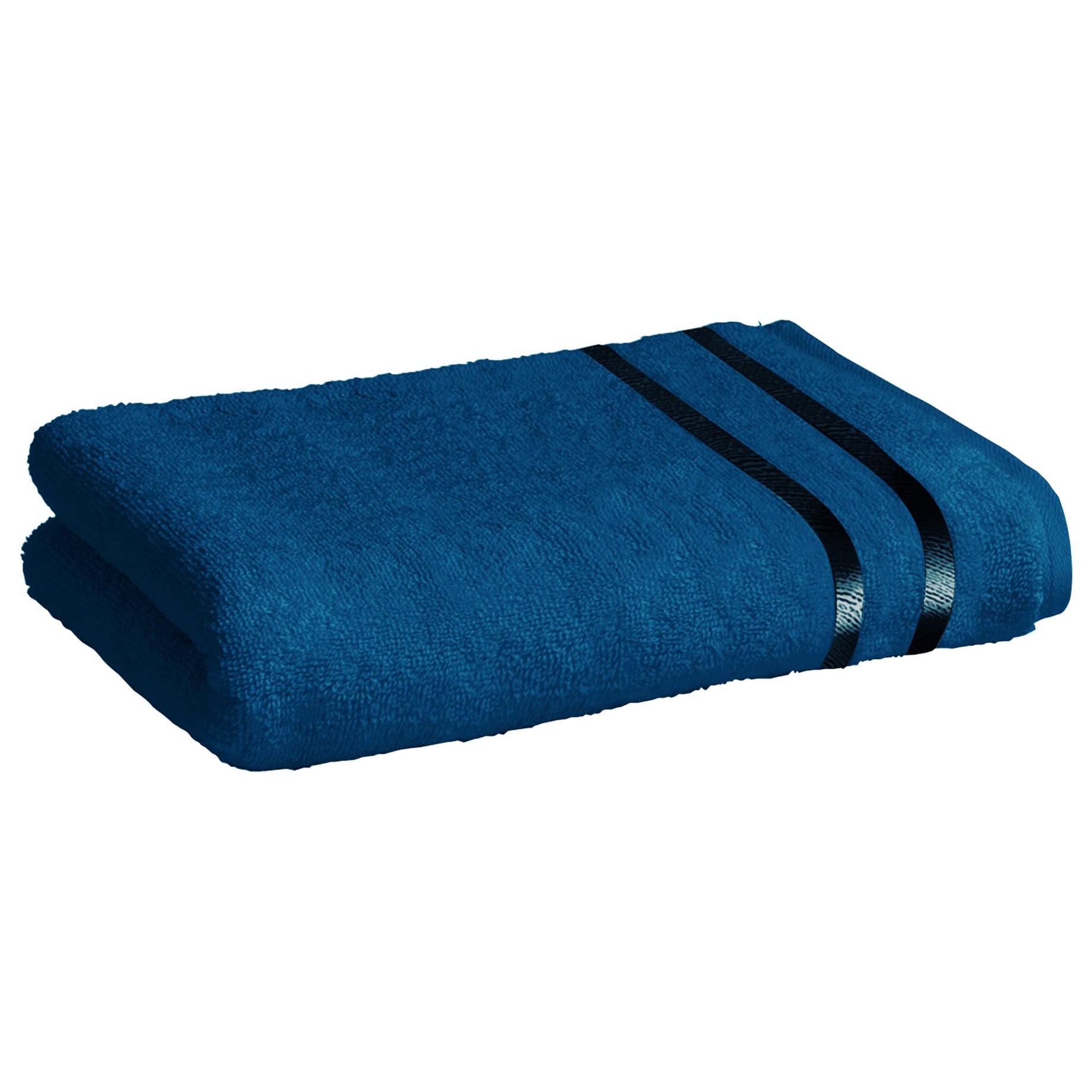 Story@Home 450 GSM 100% Cotton Bath Towel for Men/Women (70 cms x 140 cms), Navy Blue