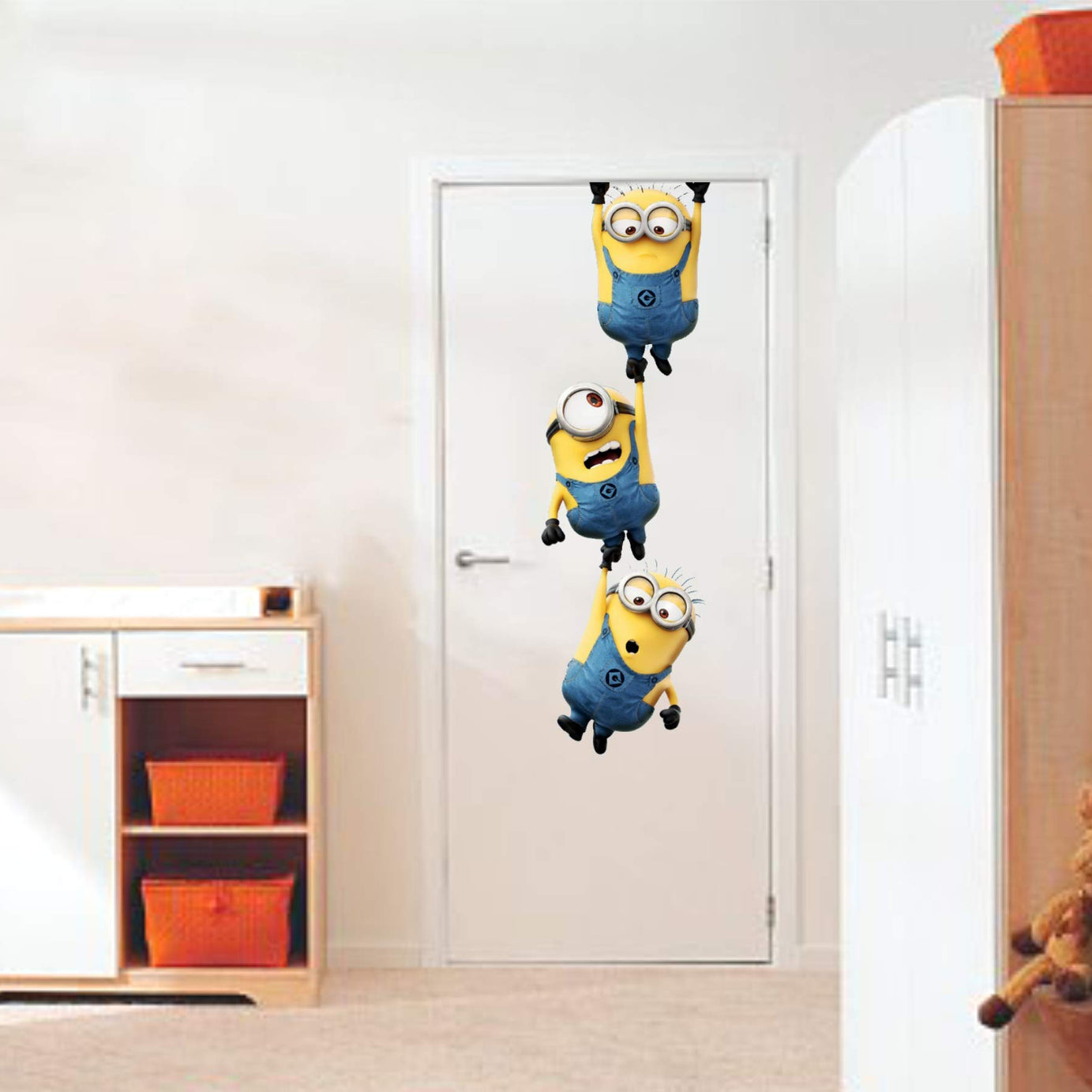 Sticker Yard Minions hanging Wall Sticker & Decal Vinyl Sticker 76X25CM,Multicolor