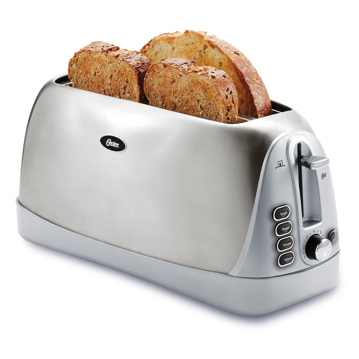 Oster TSSTTR6330-NP 4 Slice Long Slot Toaster, Stainless Steel