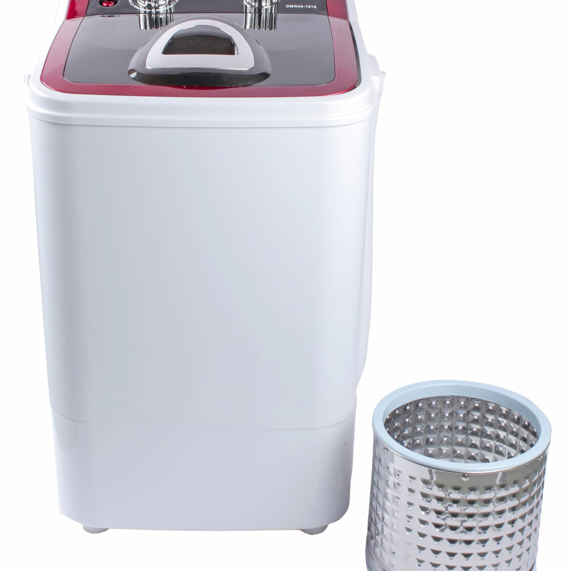 DMR 46-1218 (Red) Single Tub Top Load Portable Mini 4.6 Kgs Washing Machine with 2 kg Steel Dryer Basket