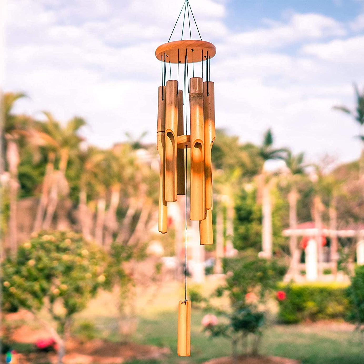 PARADIGM PICTURES wind chimes for home Garden decor item || Bamboo wind chime for home