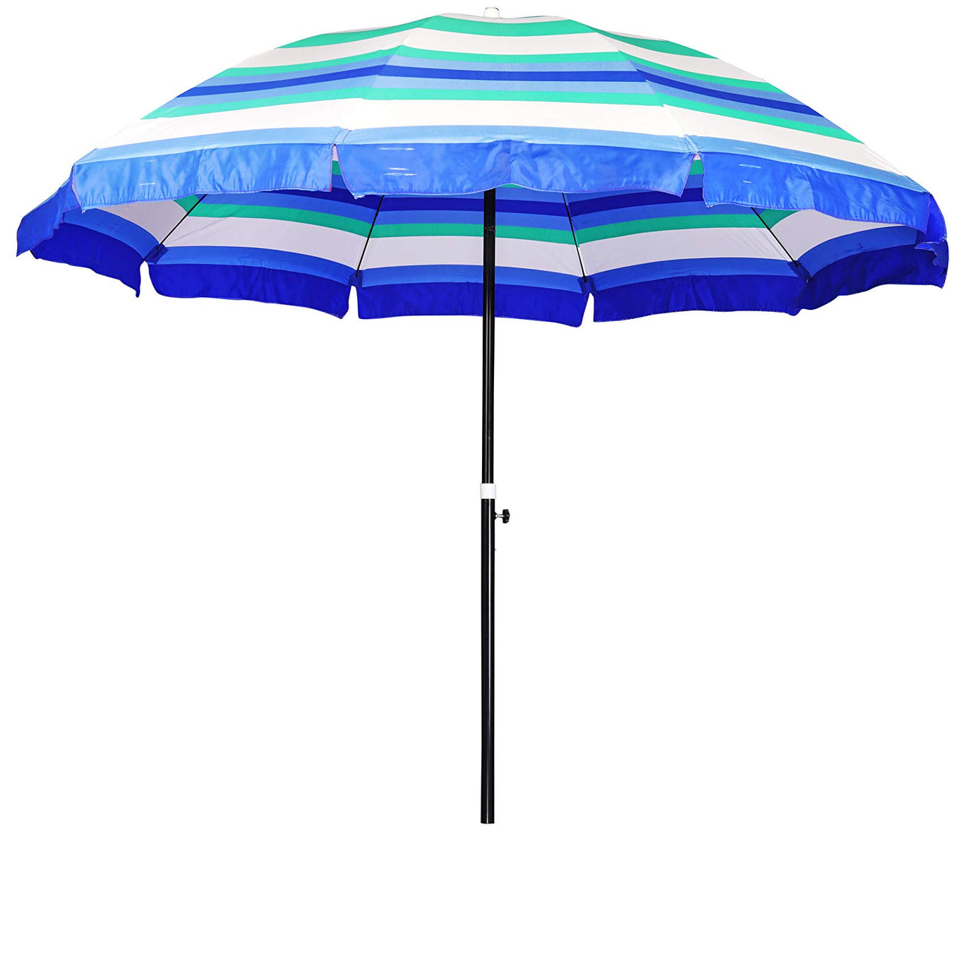 Akshar Tabla Mart Garden Umbrella 8 Ft Diameter water proof fabric Heavy Ponjee Cloth Without Stand (Blue)