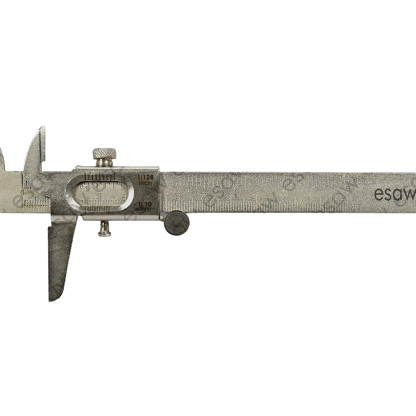 ESAW Vernier Caliper with Fine Wheel Measurement (Economic) 125mm/ 12.5cm/ 5inches, Inside, Outside and Depth Jaws for Measurement of Any Objects