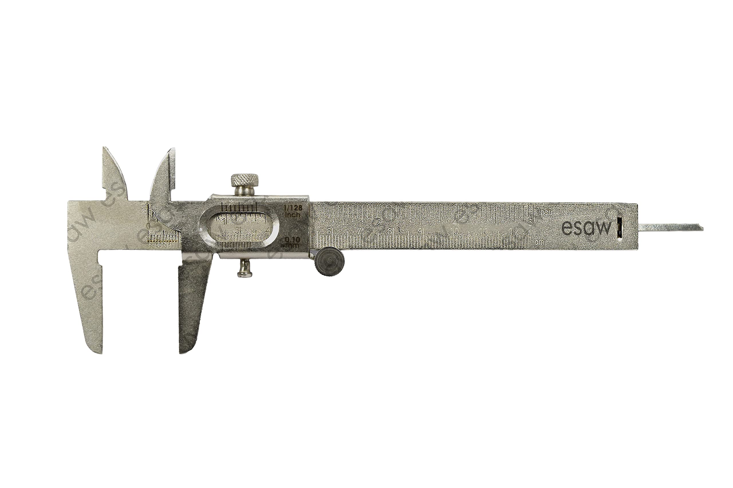 ESAW Vernier Caliper with Fine Wheel Measurement (Economic) 125mm/ 12.5cm/ 5inches, Inside, Outside and Depth Jaws for Measurement of Any Objects