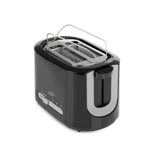 V-Guard Vt230 2-Slice Automatic Pop-Up Toaster With Bun Warmer, Variable Browning Levels And Defrost & Reheat Functions (850 Watts, Black)