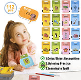 SUPER TOY 112 Talking Baby Flash Cards Educational Toys for 2 3 4 Years Old, Learning Resource Electronic Interactive Toys for 2-4 Year Old Boys Girls Toddlers Kids Birthday Gifts Ages 2 3 4 5