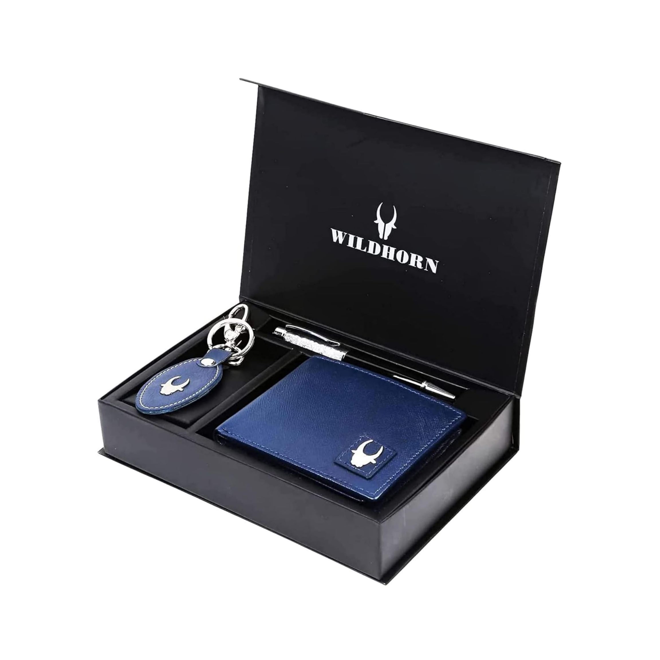 WildHorn Gift Hamper for Men I Leather Wallet, Keychain & Pen Combo Gift Set I Gift for Friend, Boyfriend,Husband,Father, Son etc