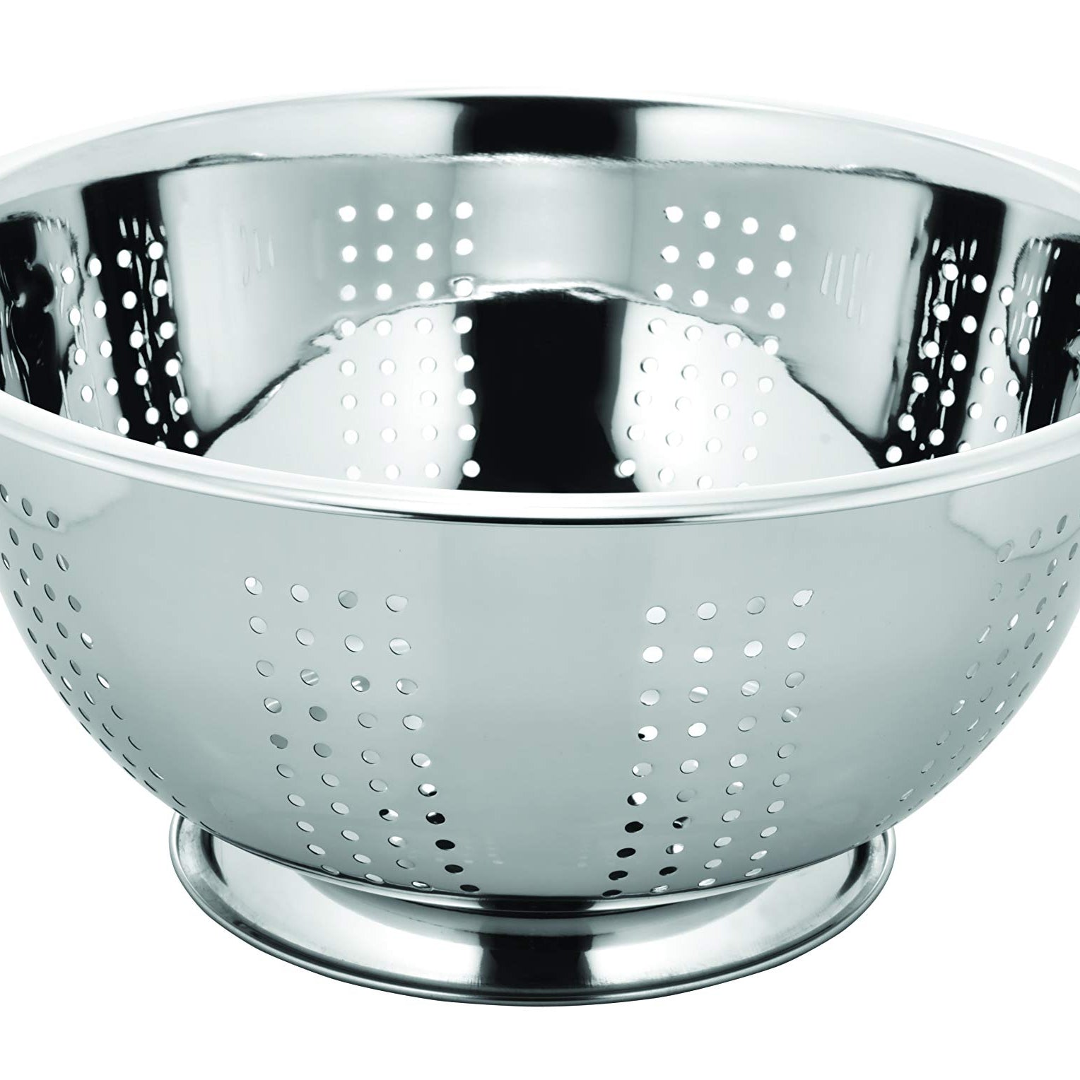 Vinayak Stainless Steel Colander, Strainer, Sieves 3000ml Dia- 24cm with Pudding and Handle