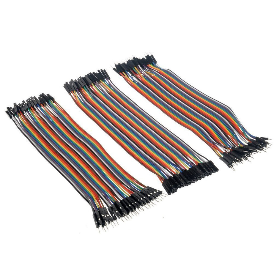 ApTechDeals Jumper Wires Male to Male, Male to Female, Female to Female/breadboard jumper wires (40+40+40)