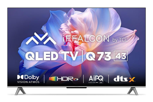 iFFALCON 108 cm (43 inches) 4K Ultra HD Smart QLED Google TV iFF43Q73(Black)