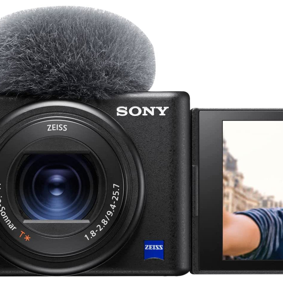 Sony Digital Camera ZV-1 Only (Compact, Video Eye AF, Flip Screen, in-Built Microphone, 4K Vlogging Camera for Content Creation) - Black