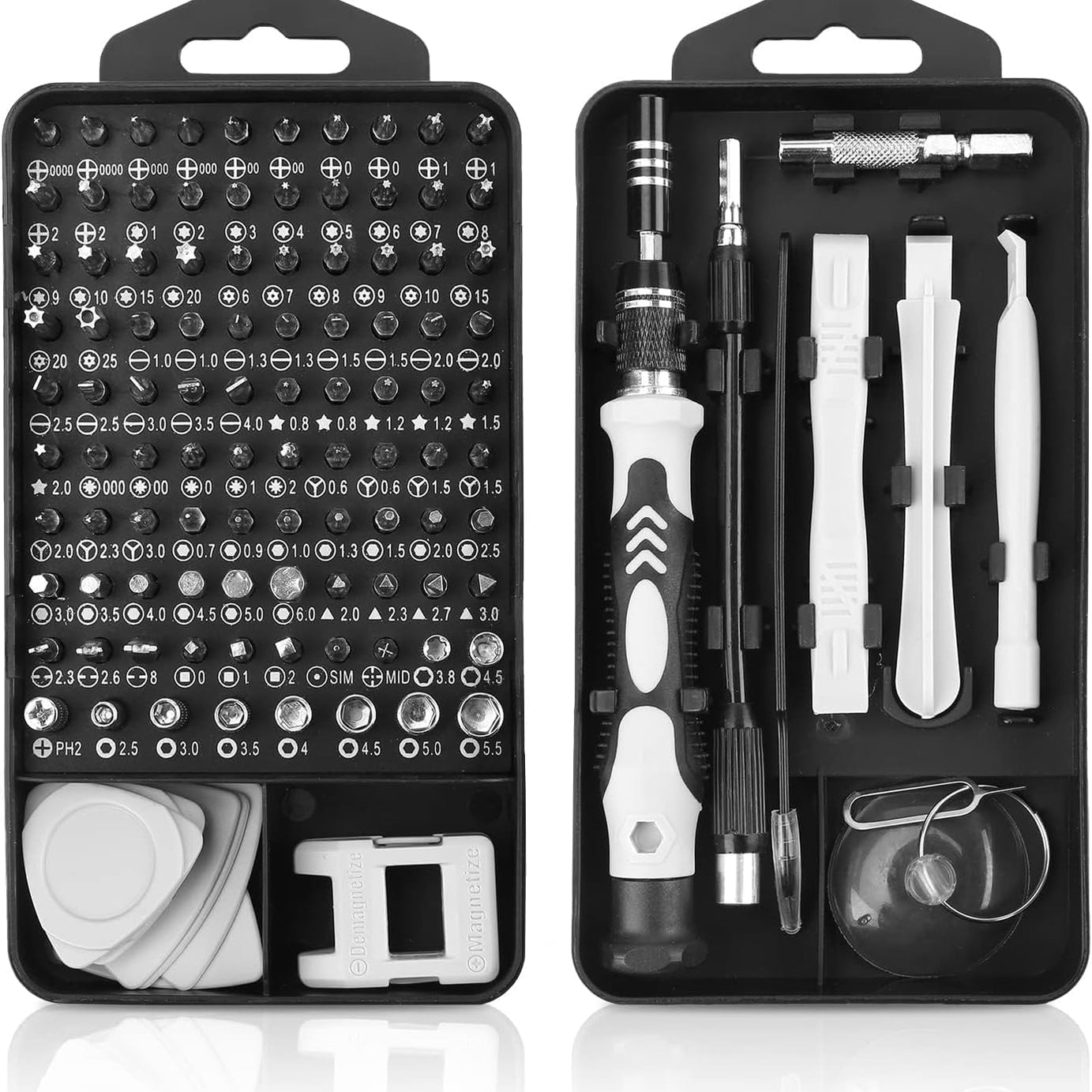 RECTITUDE New Upgraded Precision Screwdriver Set, Professional Grade 115 in 1 Magnetic Repair Tool Kit for Electronics, Computer, iPhone, Laptop, PC, Game Mobiles, Watch, Eyeglasses, and DIY Projects