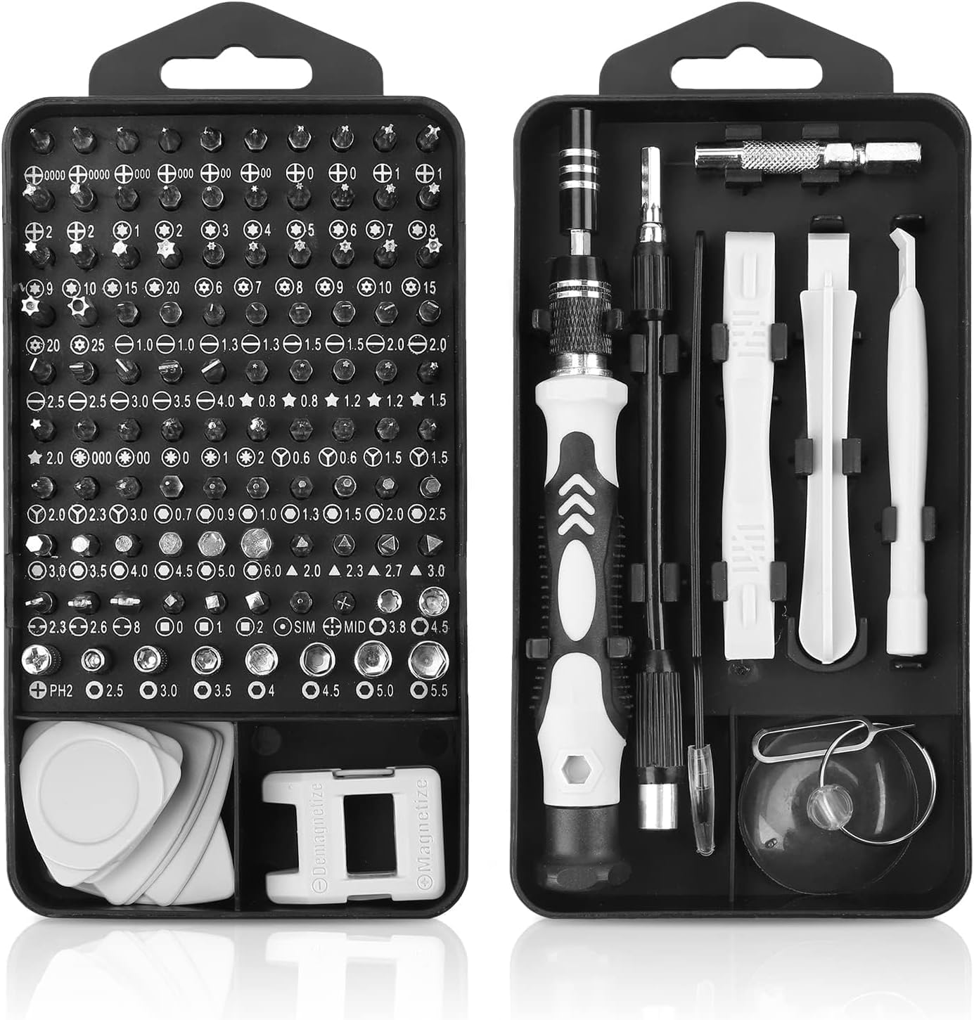 RECTITUDE New Upgraded Precision Screwdriver Set, Professional Grade 115 in 1 Magnetic Repair Tool Kit for Electronics, Computer, iPhone, Laptop, PC, Game Mobiles, Watch, Eyeglasses, and DIY Projects