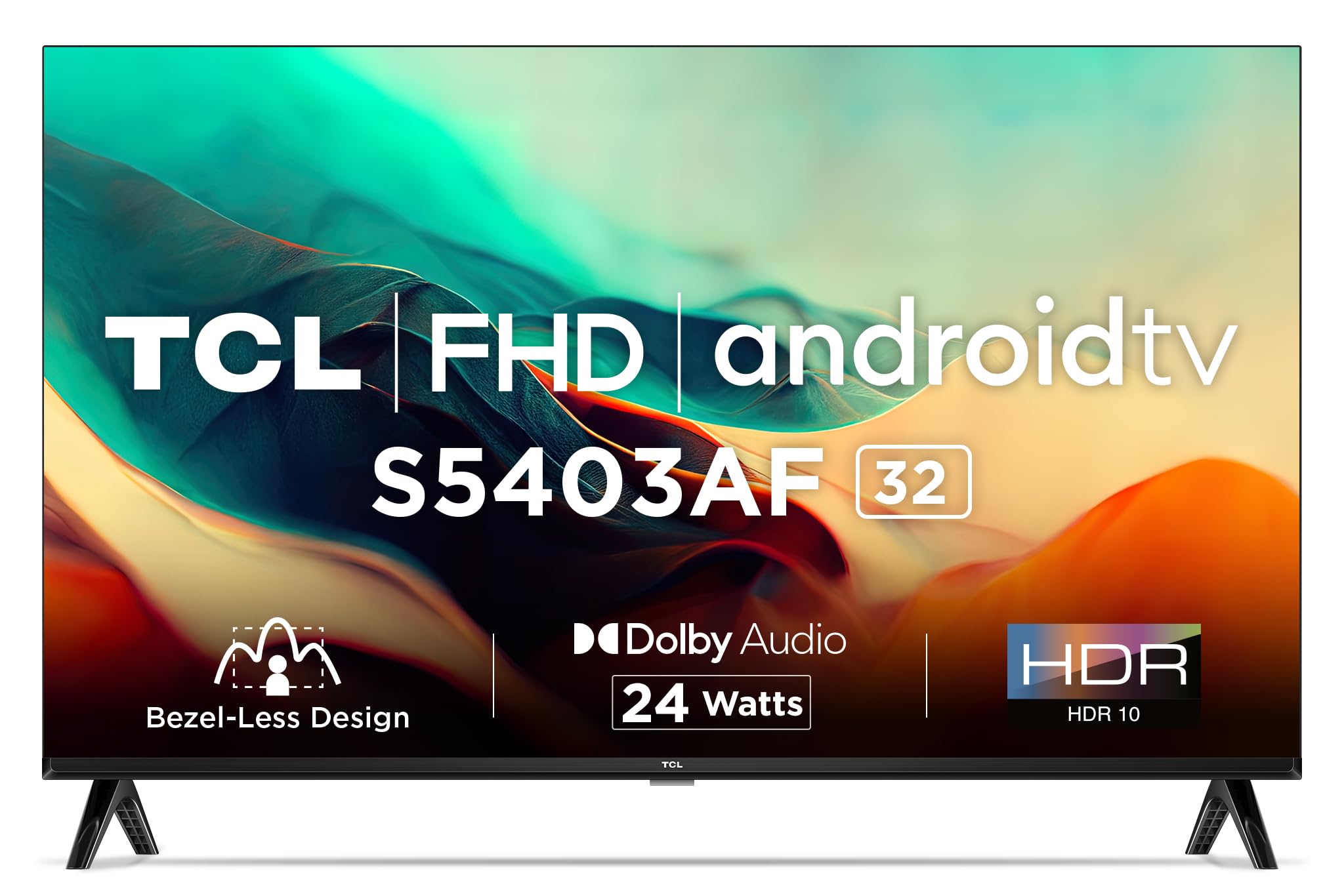 TCL 80.04 cm (32 inches) Bezel-Less S Series FHD Smart Android LED TV 32S5403AF (Black)