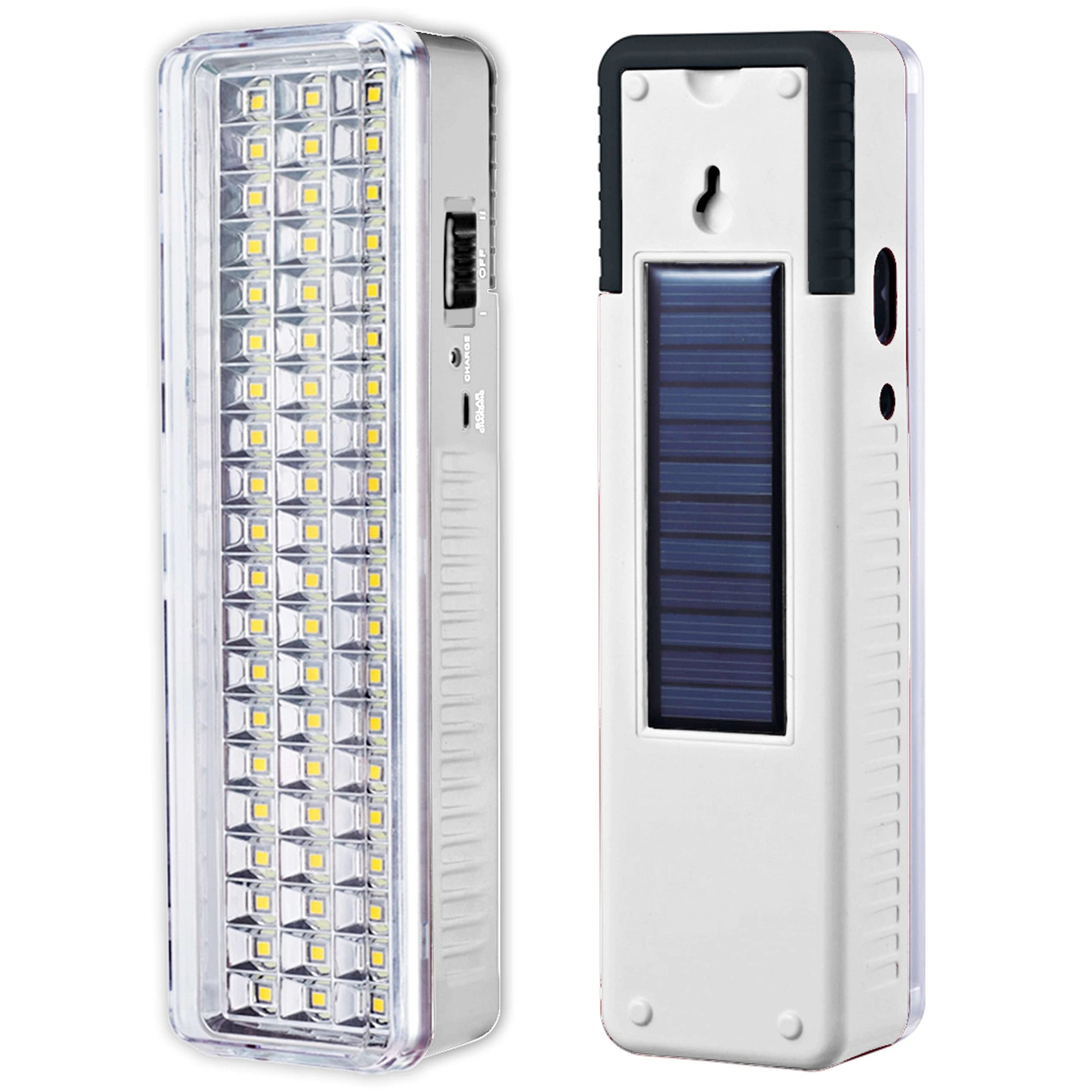 Pick Ur Needs Solar Emergency Rechargeable Light 60 LED Light with Android Charging Support Lantern (62 White)