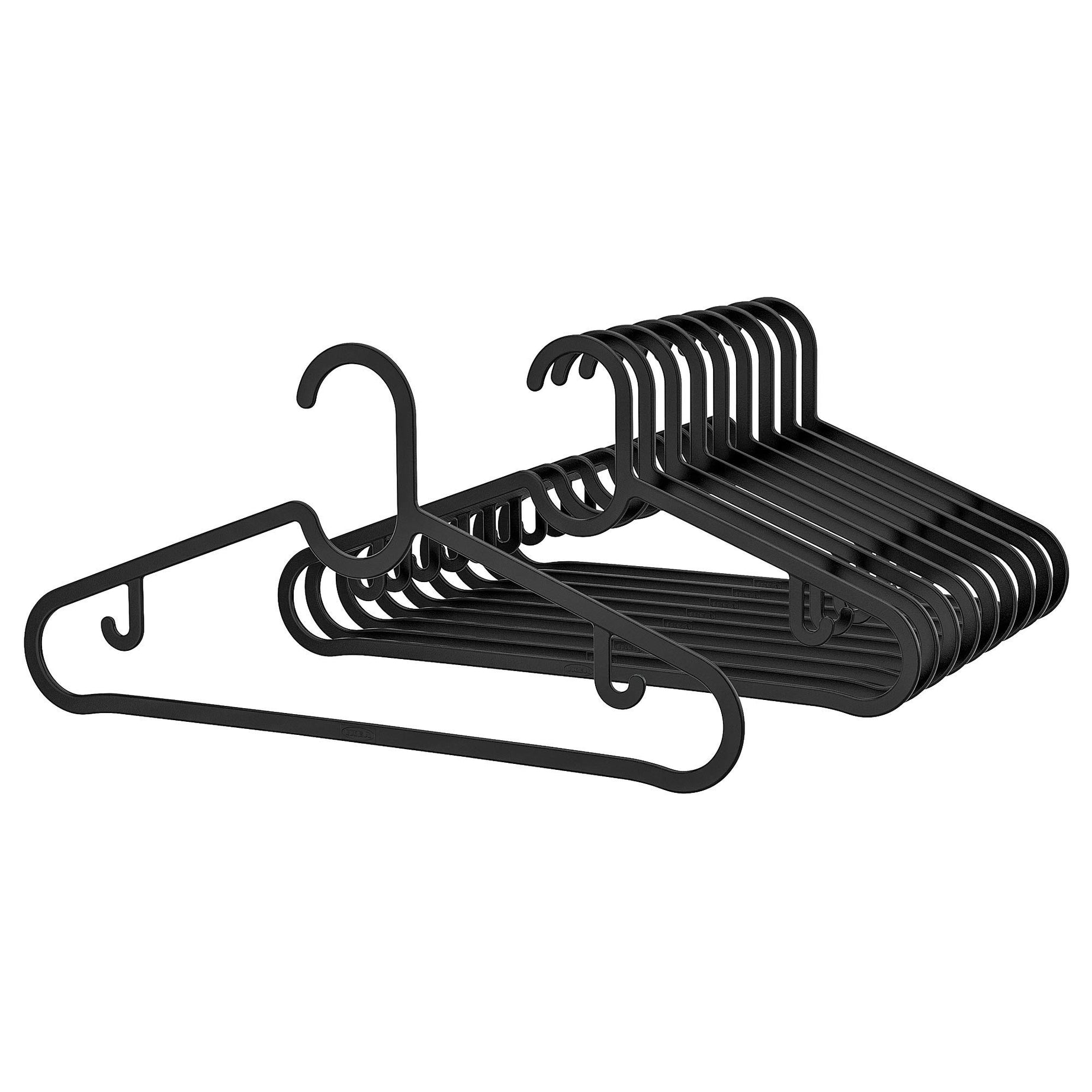 Ikea SPRUTTIG Hanger, Black (Pack of 10)