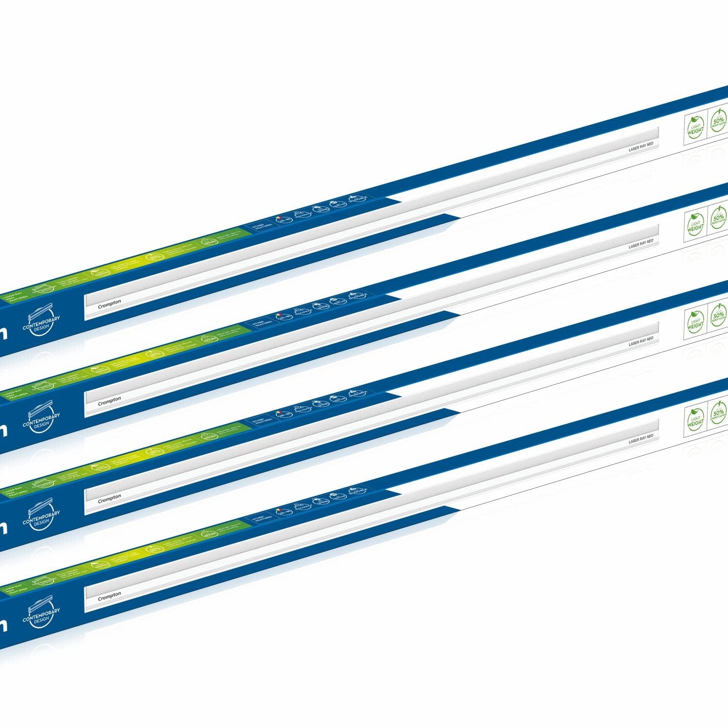 Crompton Laser Ray Neo 20W LED Batten (Cool Daylight) - Pack of 4