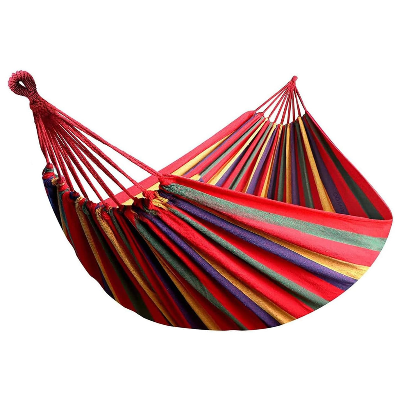 HACER Camping Hammock Swing Cotton Fabric Portable Travel Tree Hanging Bed Indoor Outdoor Garden Beach Sleeping Jhula for Baby Adults Men & Women (235 x 80CM)