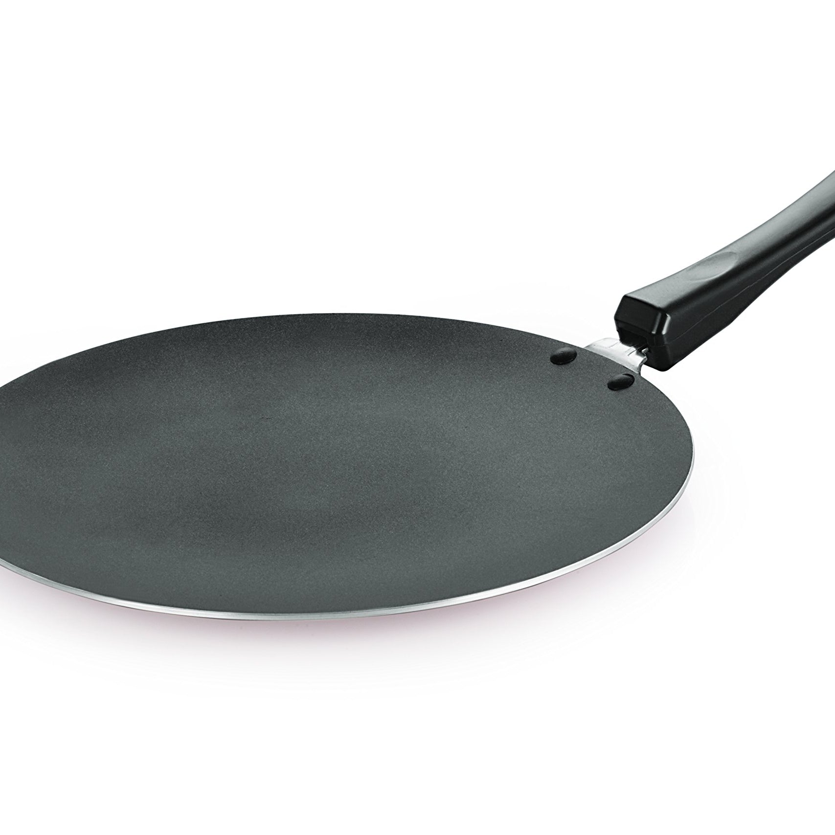 Nirlon Non-Stick Aluminium Tawa, 28.5cm, Black (BT-CT-12-2-6MM)