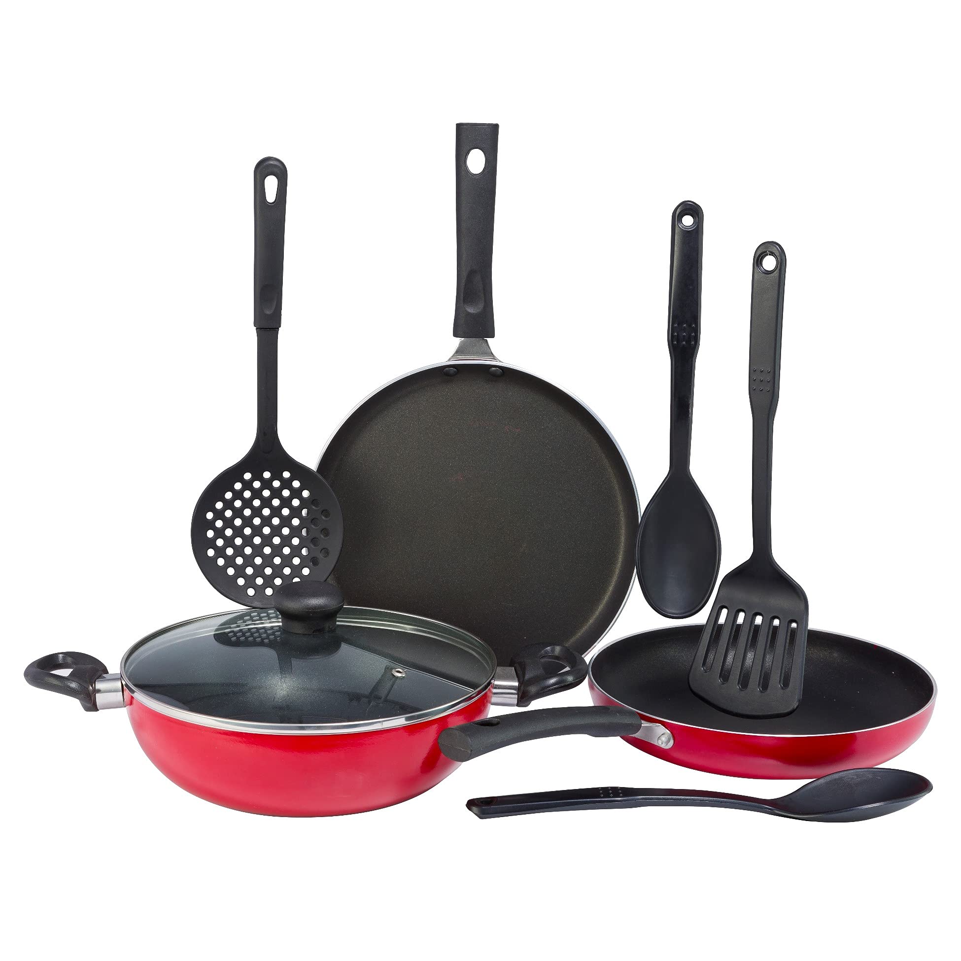 Kreme NonStick 8pcs Cookware Set Combo (Non Induction)