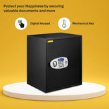 Yale Standard Professional Large Electronic Safe Locker with Pincode Access- 59 litres, Black, YSS/500/DB2