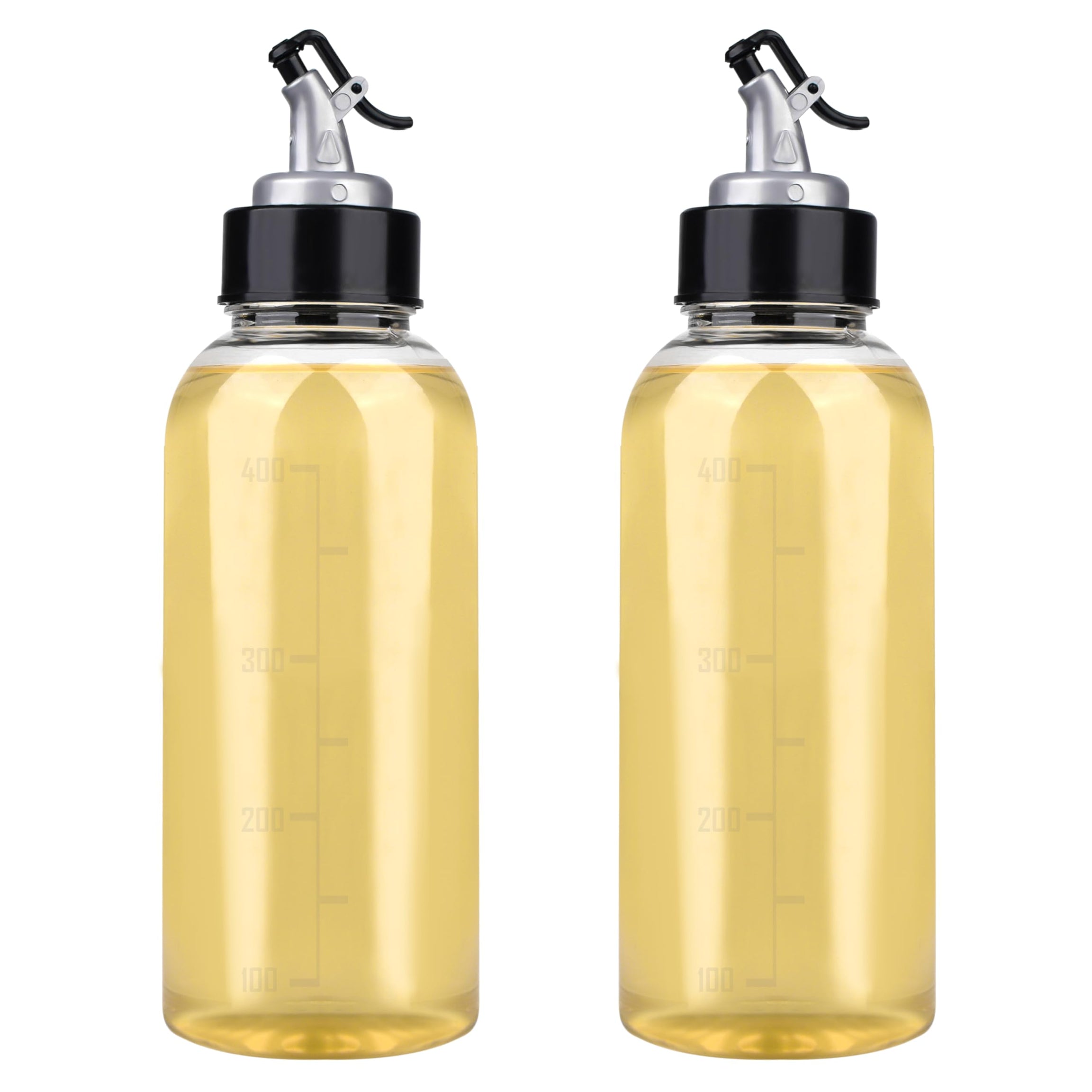 Oil Dispenser for kitchen,Transparent plastic bottle,Oil Container (500 Ml)(Pack of 2)