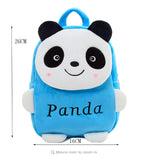 Frantic Kids Soft Cartoon Animal Travelling School Bag Soft Plush Standard Backpack Boys Girls Baby For 2 To 5 Years Baby/Boys/Girls Nursery, Preschool, Picnic(Skyblue Panda) Standard,10 Litres