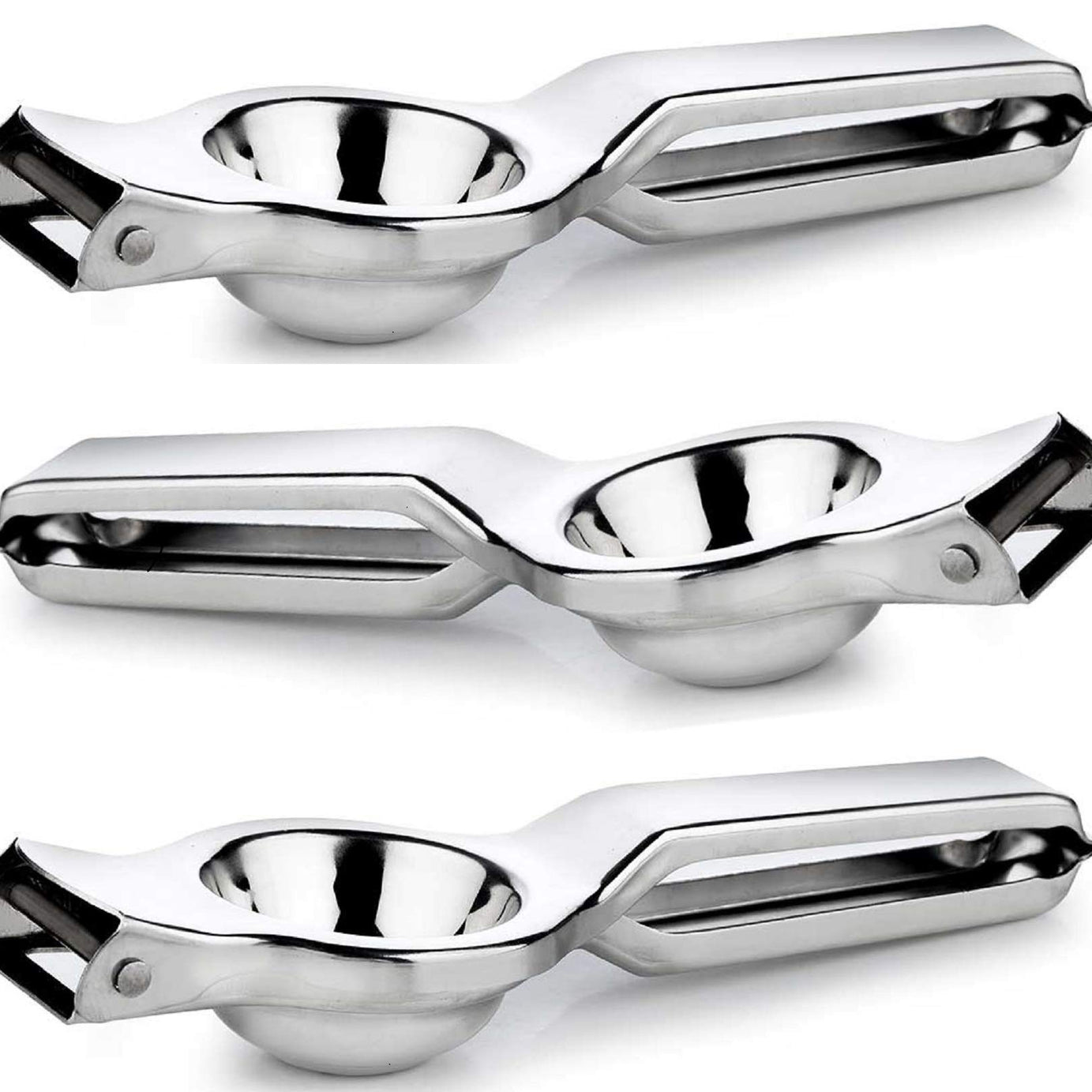 Signoraware Lemon Squeezer with Bottle Opener Food Grade Stainless Steel, Set of 3, Silver