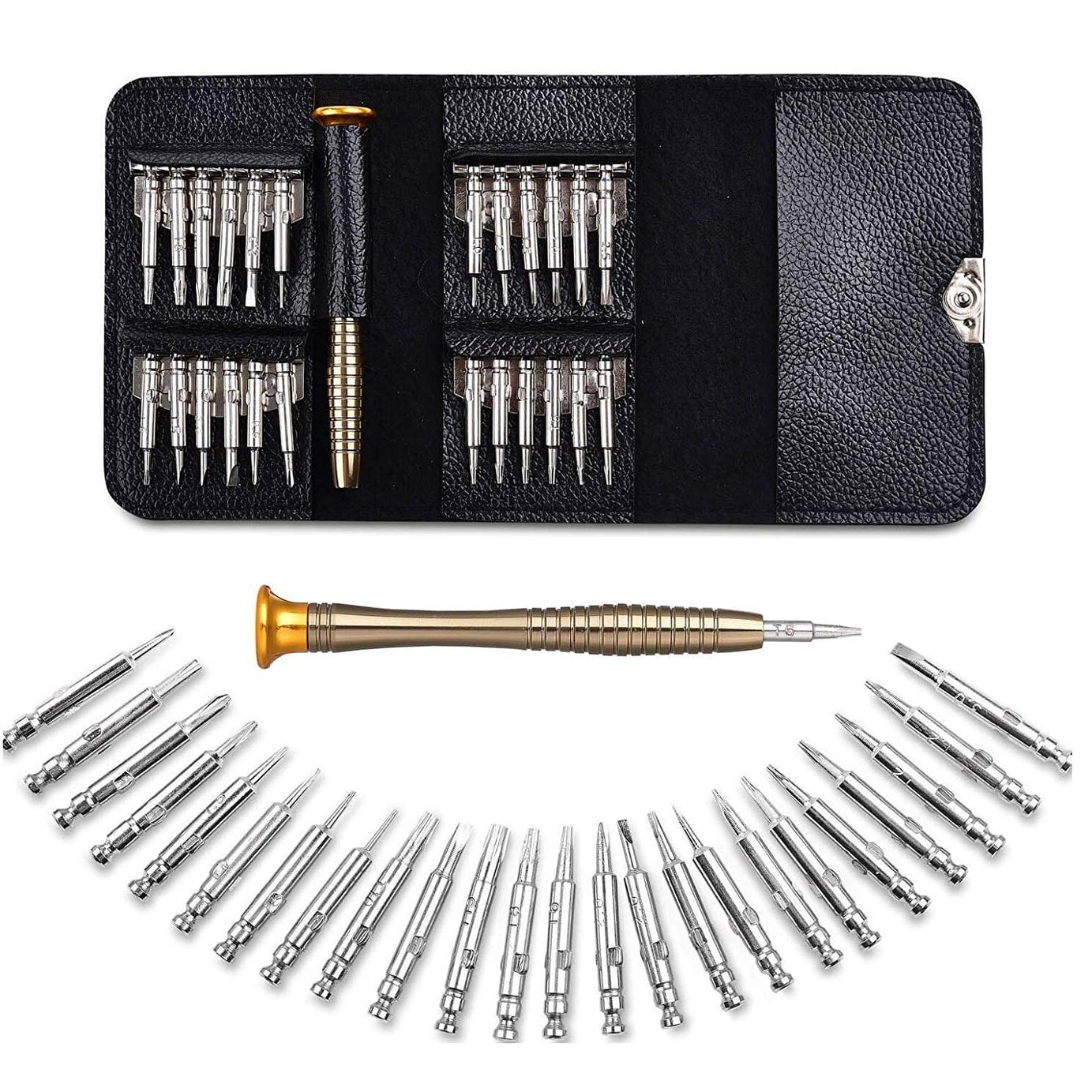 TEC TAVAKKAL Latest PC Repair Screwdriver Set, 25 in 1 Professional Precision Screwdriver Set, Multi-Function Magnetic Repair Computer Tool Kit For Mobiles/Tablets/Glasses/Laptop/PC