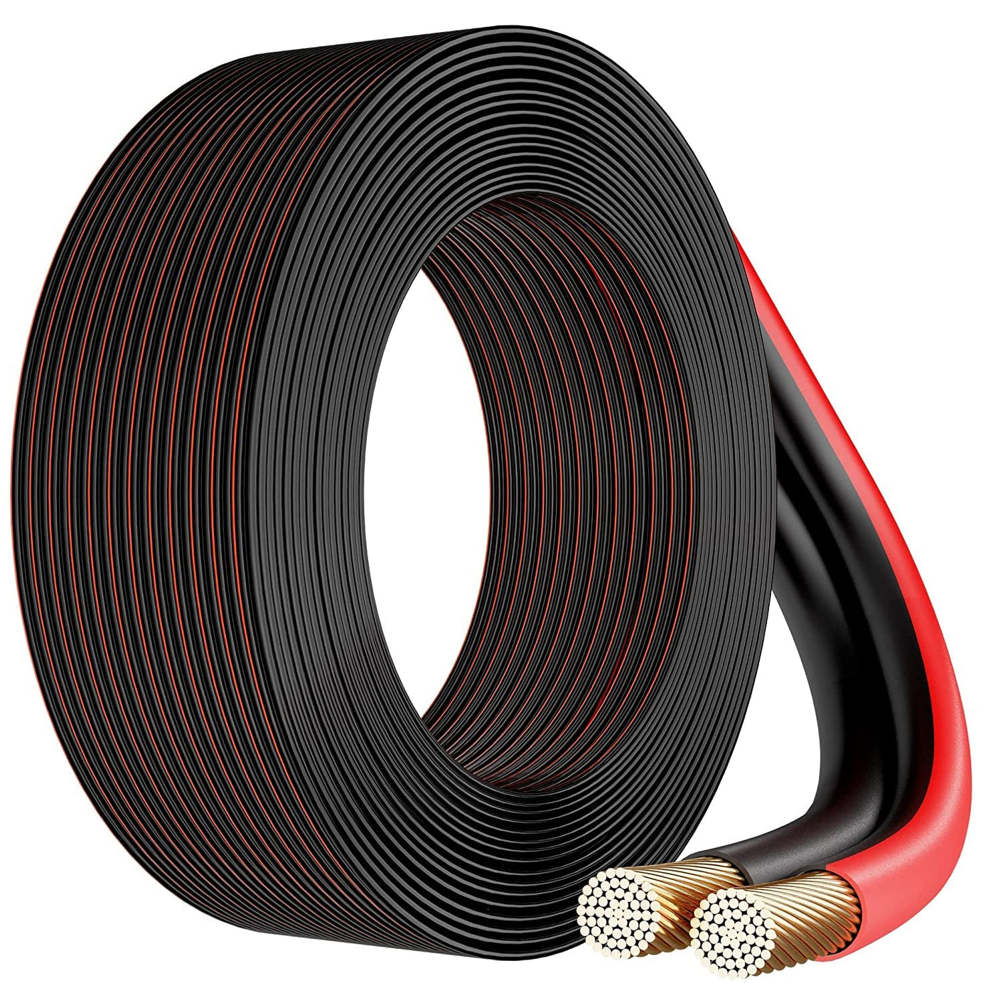 FEDUS 16 Gauge/AWG Speaker Wire Oxygen-Free Copper 2 Conductors Audio Speaker Cable for Car Speakers Stereos, Subwoofer, Home Theater Speakers, HiFi Surround Sound (20 METER, RED+BLACK)