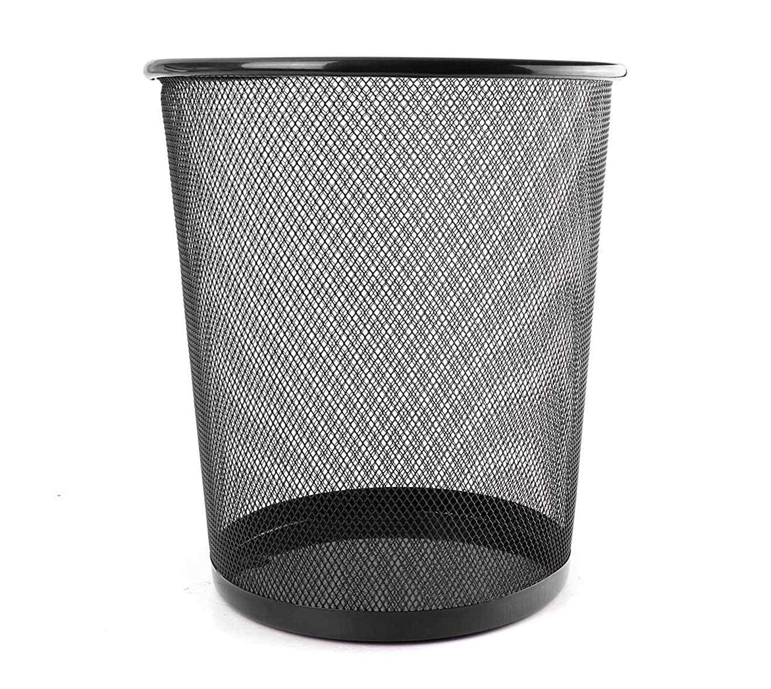 VUNEXO Metal Mesh Big Size Dustbin for Room for Kids,Waste Paper Basket, 235 X 265 X 190 MM, Black