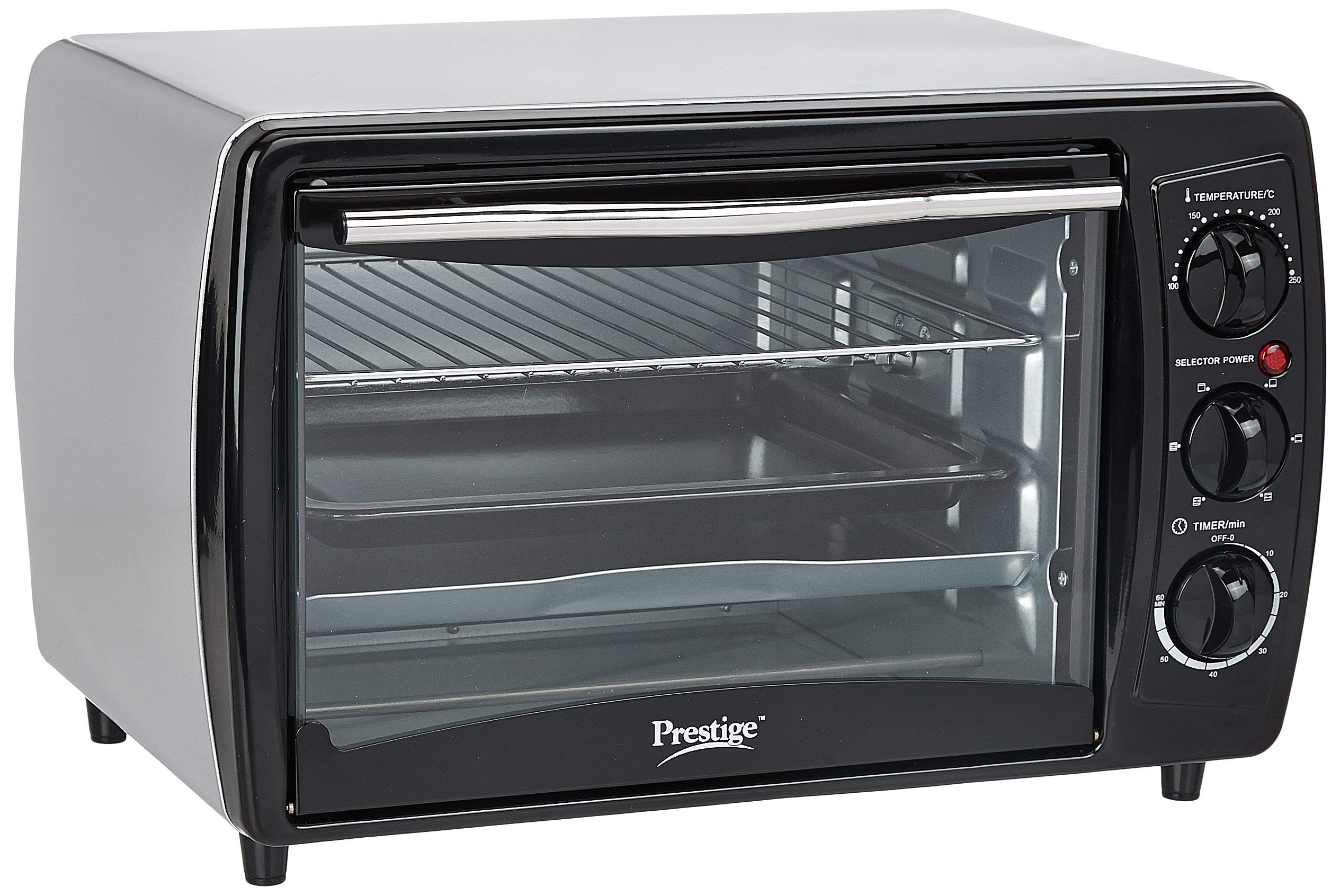 Prestige POTG 19 PCR 1380-Watt Oven Toaster Grill (Black, 19 Liters)