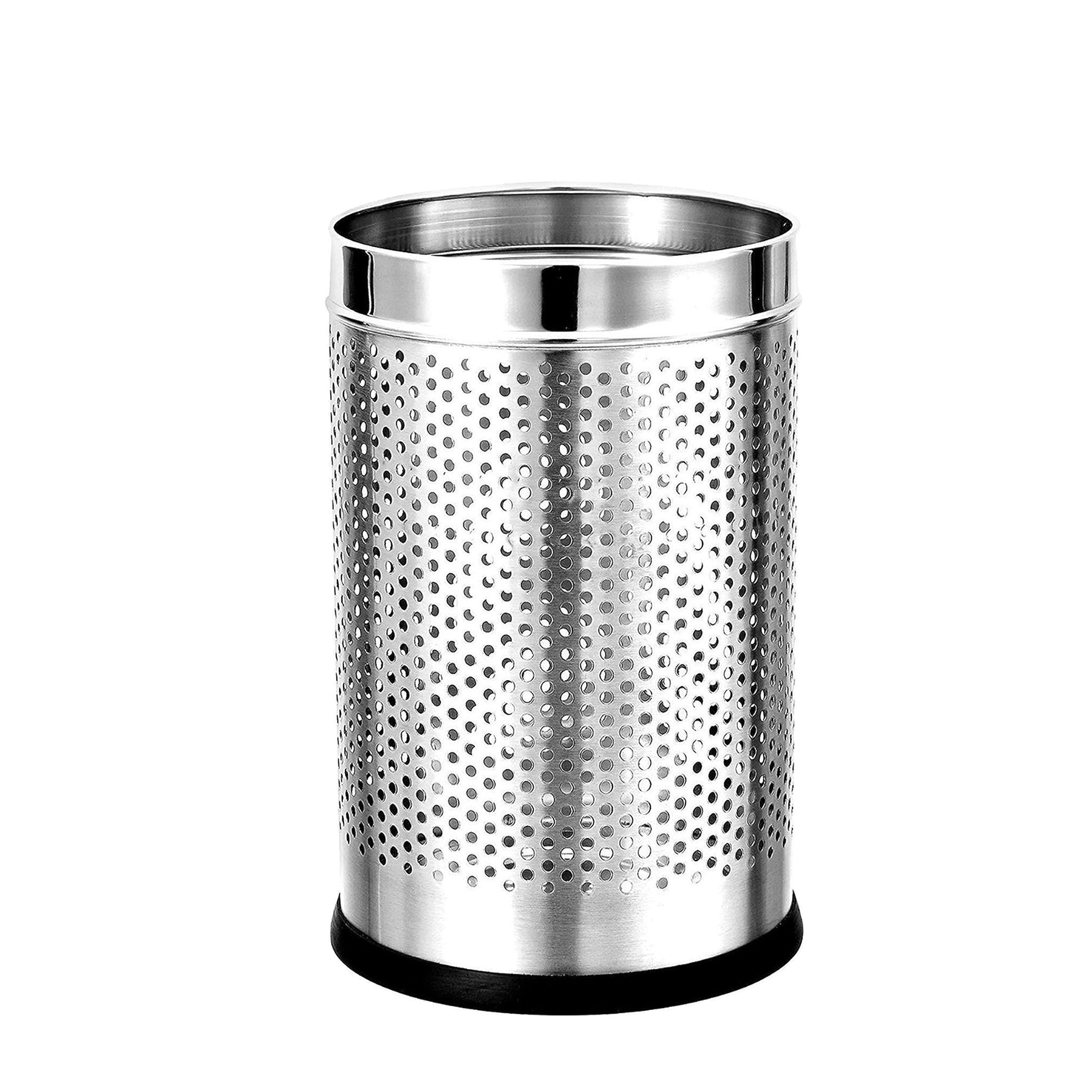 VeleSolv Stainless Steel Mesh Dustbins Round Shape ? 10 Liter, Durable Bin, Multipurpose Wastebasket for Home/Office/Kitchen/Laundry Garbage (8 x 12 inch, Pack of 1)